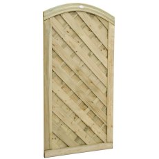 6ft High Forest Dome Gate - Isolated three quarter view