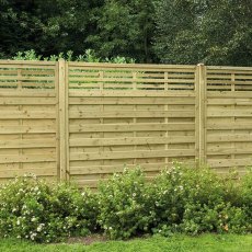 Forest Europa Kyoto 6ft pressure treated fence panels installed in garden