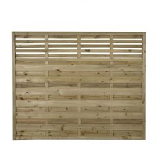 Front view of Forest Europa Kyoto 5ft pressure treated fence panel