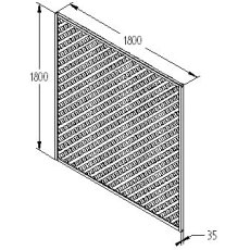 6ft High (1800mm) Forest Rosemore Lattice Trellis - Dimensions