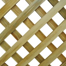 6ft High (1800mm) Forest Rosemore Lattice Trellis - Close up for diamond lattice