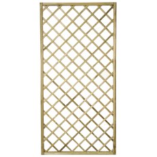 3ft x 6ft (900mm x 1800mm) Forest Hidcote Lattice Trellis - Isolated view