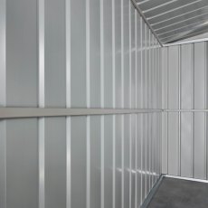 6x5 Globel Lotus Apex Metal Shed In Green - walls