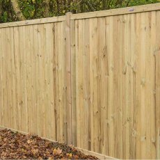 6ft High (1800mm) Forest Decibel Noise Reduction Fence Panel - in situ