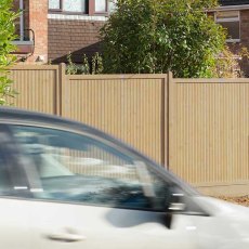 6ft High Forest Decibel Noise Reduction Fence Panel - used to reduce noise from busy road