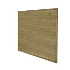 6ft Forest Horizontal Tongue & Groove Fence Panel - angled view