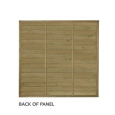 6ft Forest Horizontal Tongue & Groove Fence Panel - back of panel showing the batons