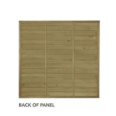 Rear view of Forest Horizontal Tongue and Groove Fence Panel