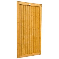 6ft High  Forest Board Gate - isolated angled view