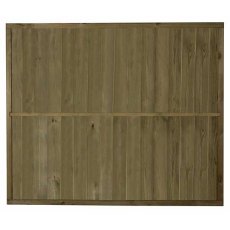 5ft High Forest Vertical Tongue and Groove Fence Panel - back of panel showing bracing