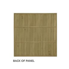 Rear view of Forest Vertical Tongue and Groove Fence Panel