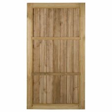 6ft High Forest Pressure Treated Square Lap Gate - Reverse of gate