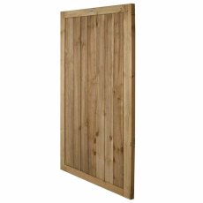 6ft High Forest Pressure Treated Square Lap Gate - Isolated angled view