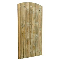 6ft High Forest Heavy Duty Tongue and Groove Gate - Isolated angled view