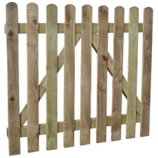 Isolated view of 3ft High Forest Heavy Duty Pale / Palisade / Picket Gate