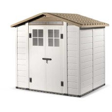 Shire Tuscany EVO 200 Plastic Shed - doors closed