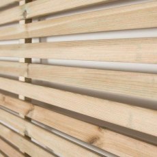 6ft High  Forest Slatted Fence Panel  - detail of slats