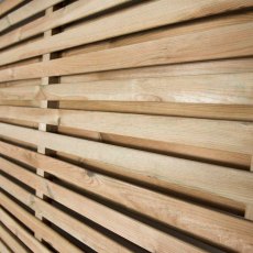 6ft High  Forest Double Slatted Fence Panel  - detail of slats