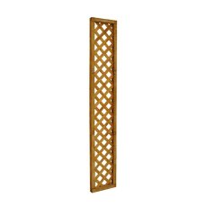 Forest Lattice Topper 1ft timber trellis fence panel vertical view