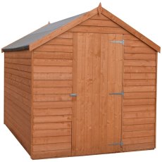 7 x 5 Shire Value Overlap Pressure Treated Shed - Windowless - Door closed