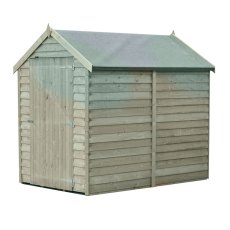 6 x 4 Shire Value Overlap Pressure Treated Shed with Single Door - Windowless