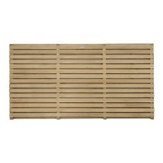 3ft High (900mm) Forest Contemporary Double-Sided Slatted Fence Panel - Pressure Treated  - detail o