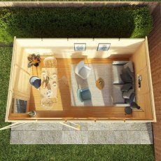 17 x 10 (5.10m x 3.10m)Mercia Insulated Garden Room - Top Down View
