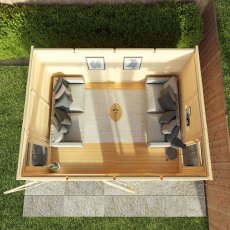 14 x 10 Mercia Insulated Garden Room - Top Down View