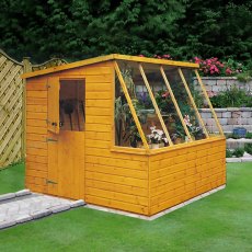 8x8 Shire Iceni Potting Shed - Door in Left Hand Side