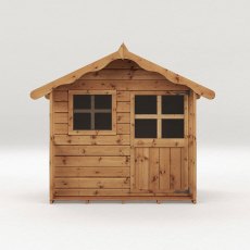5 x 5 (1.49m x 1.51m) Mercia Poppy Playhouse - isolated front view