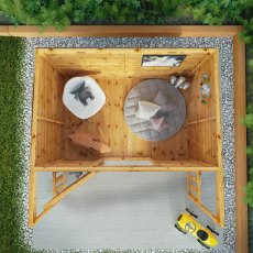 Mercia 6 x 5 (1.81m x 1.76m) Mercia Pent Style Playhouse