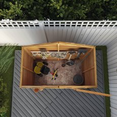 5 x 3 Mercia Overlap Apex Shed - Windowless - Top Down View