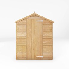 5 x 3 Mercia Overlap Apex Shed - Windowless - White Background, Front View
