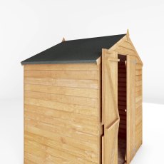 4x6  Mercia Overlap Apex Shed - Windowless - Isolated Side View