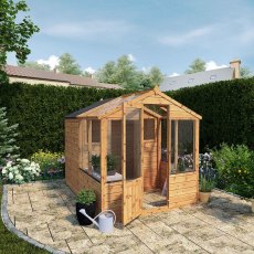 8 x 6 Mercia Greenhouse and Shed Combi