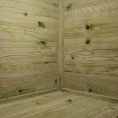 8 x 6 Mercia Greenhouse and Shed Combi - internal view