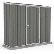 7 x 3 Absco Space Saver Metal Shed in Grey