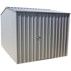 10 x 7 (3.00m x 2.26m) Mercia Absco Premier Metal Shed in Zinc