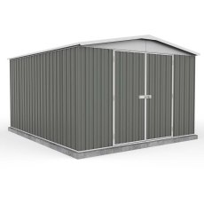 10 x 12 (3.00m x 3.66m) Mercia Absco Regent Metal Shed in Grey