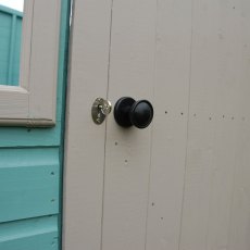 Shire Sun Pent Shiplap Potting Shed - door with rim lock