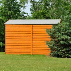 10x6 Shire Overlap Apex Shed - No Windows - side view