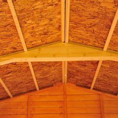 12 x 8 (3.59m x 2.39m) Shire Overlap Apex Garden Shed - No Windows - roof truss