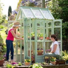 4 x 3 Forest Victorian Walkaround Greenhouse - In use