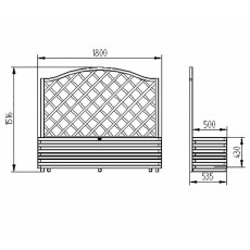 Forest Venice Planter - Dimensions