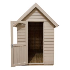 8 x 5 Forest Retreat Pressure Treated Redwood Lap Shed  in Natural Cream - Dimensions