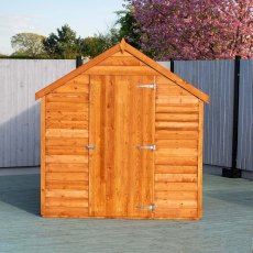 8 x 6 Shire Value Overlap Shed - front view, door closed