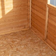 8 x 6 Shire Value Overlap Shed - Framework and floor interior close up
