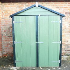 4 x 3 Shire Overlap Shed with Double Doors - Pressure treated