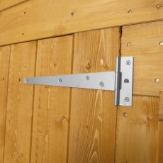 4 x 6 Mercia Shiplap Apex Shed - close up of door hinge