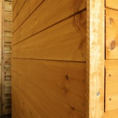 4 x 6 Mercia Shiplap Apex Shed - close up of cladding